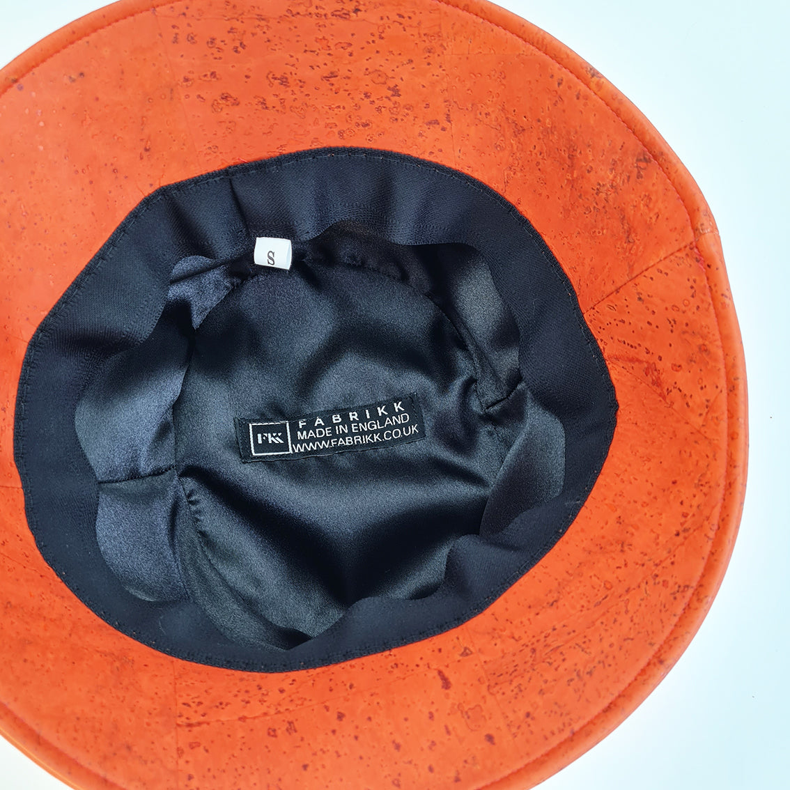 FABRIKK Montecristo Eco Cork Bucket Hat | Orange | Vegan Hat by FABRIKK - Bare Fashion