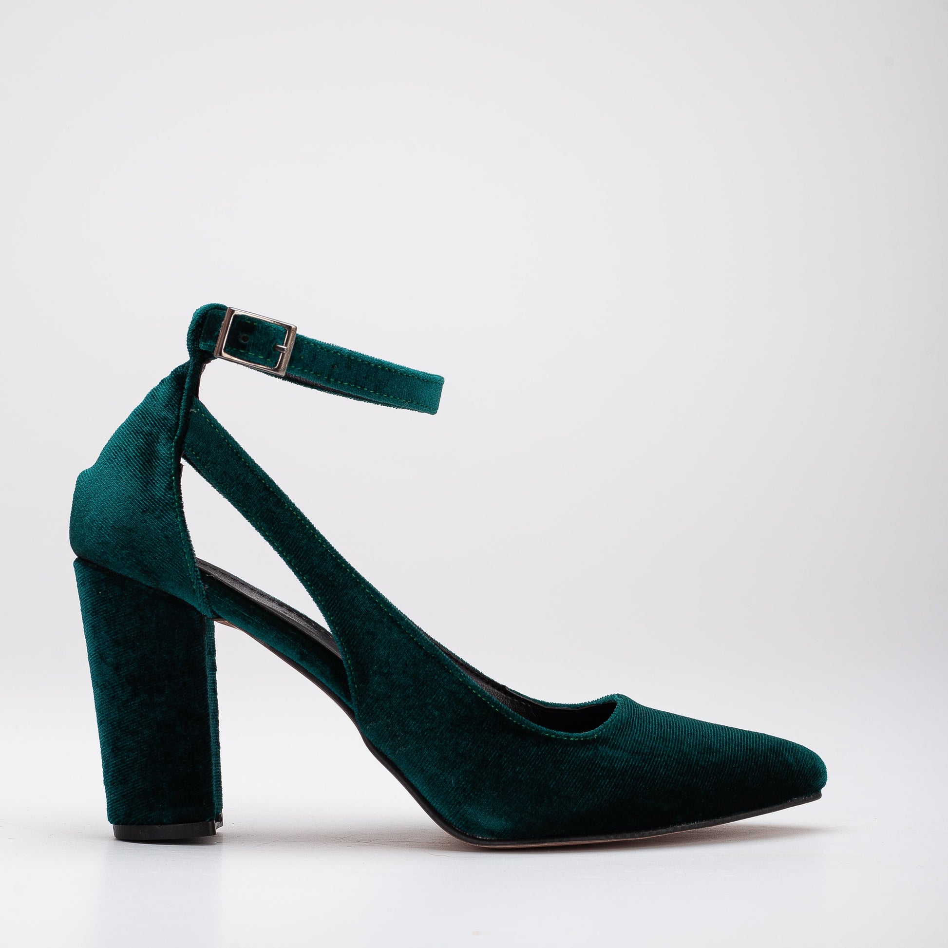 Colette - Green Velvet Shoes by Prologue Shoes - Bare Fashion