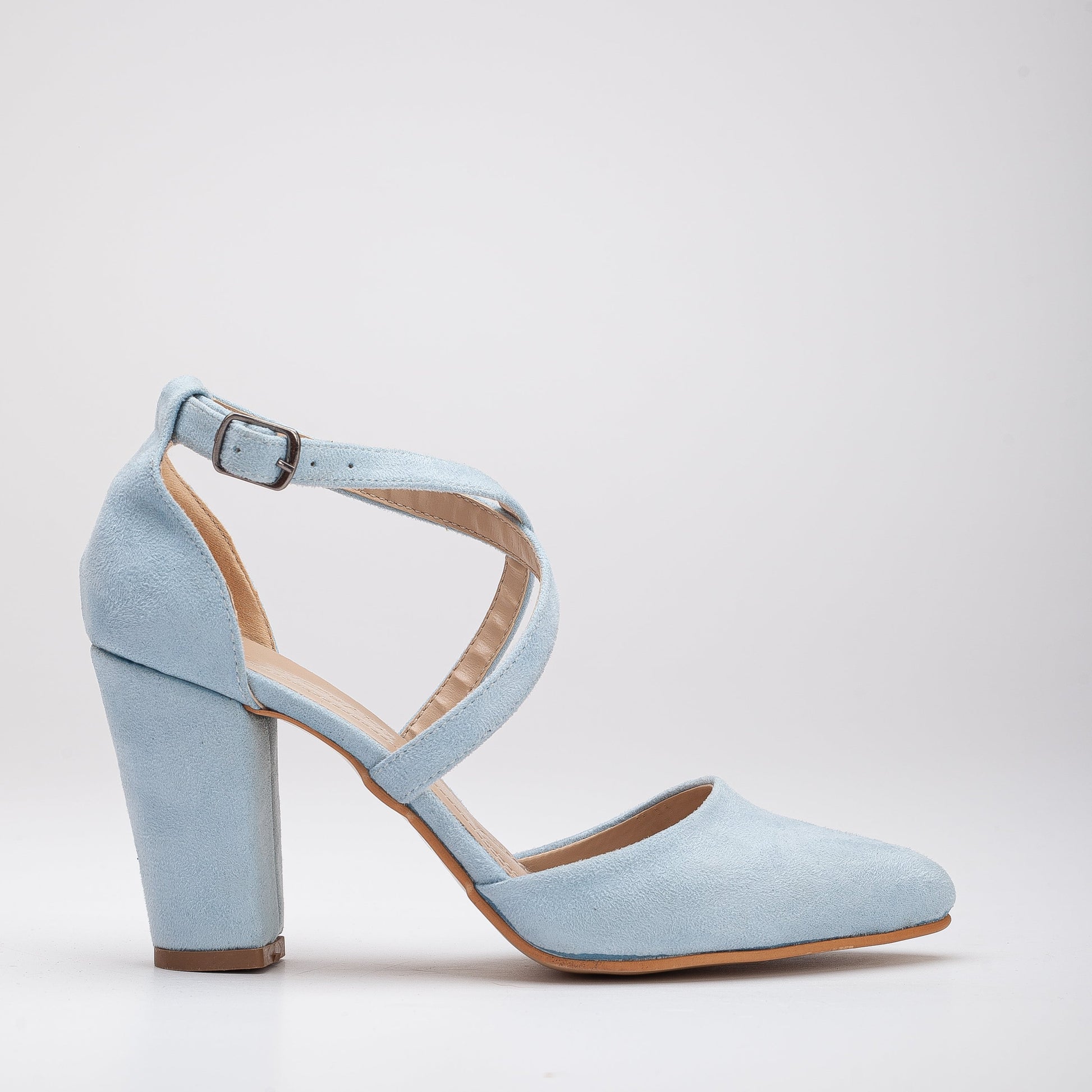 Sina - Baby Blue Wedding Shoes by Prologue Shoes - Bare Fashion