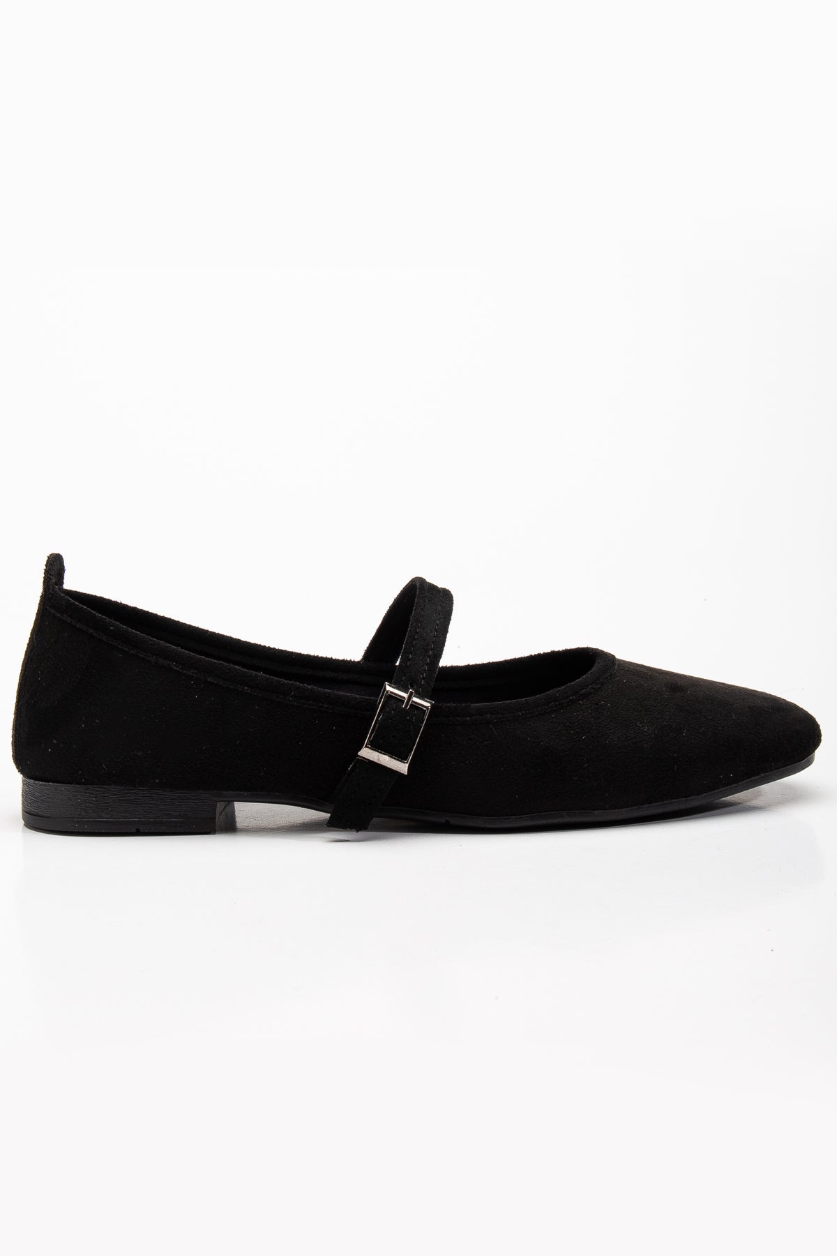 Emilie - Black Suede Mary Jane Flats by Prologue Shoes - Bare Fashion