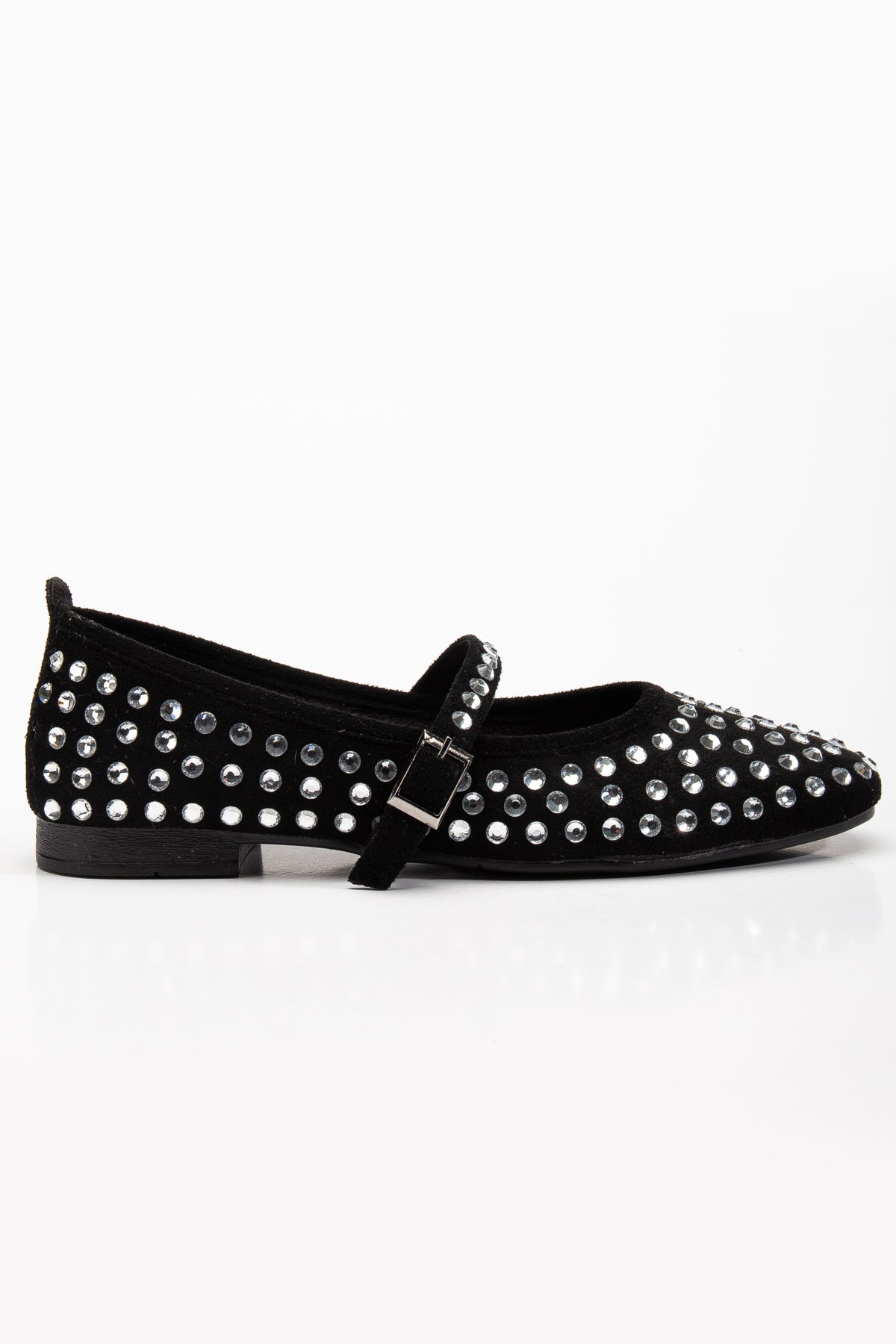 Emilie - Studded Crystal Mary Jane Flats by Prologue Shoes - Bare Fashion
