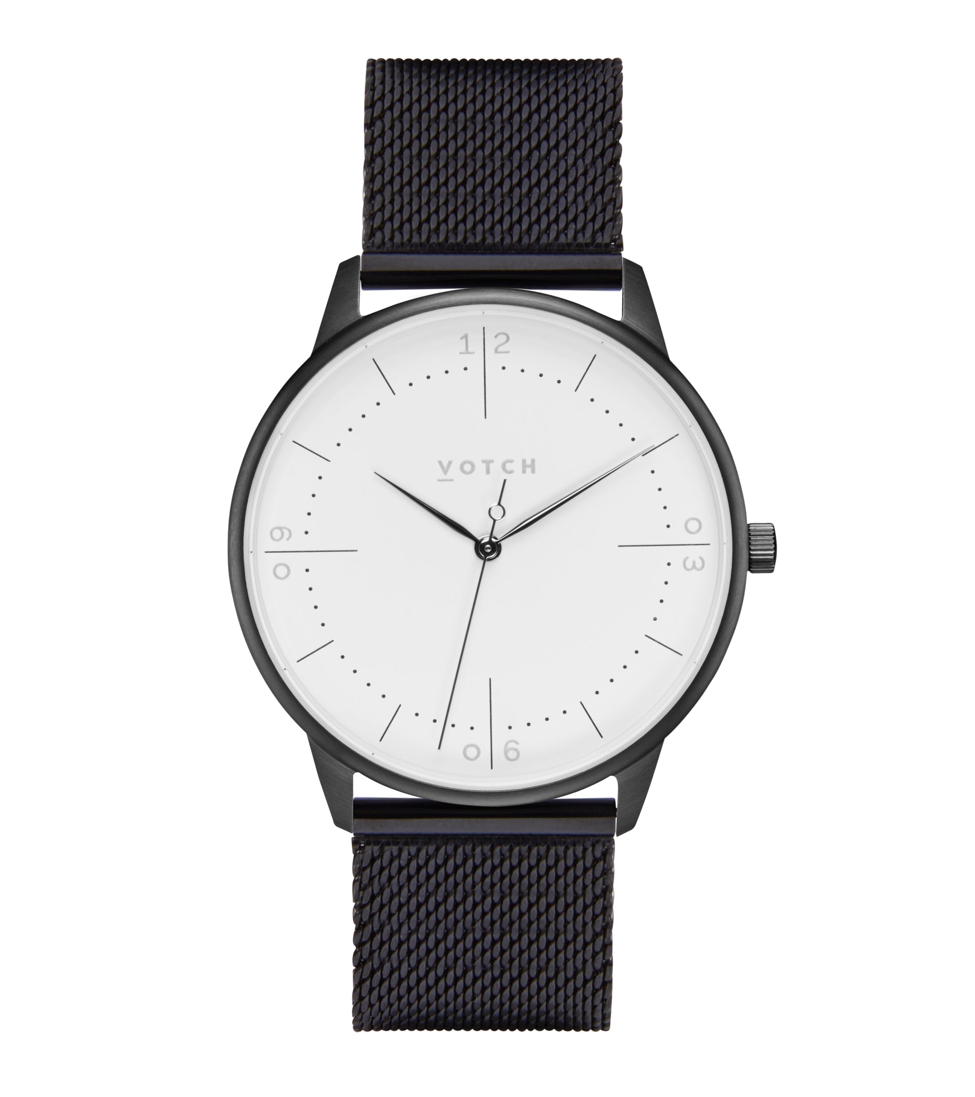 Black & Black Watch | Aalto Mesh by Votch - Bare Fashion
