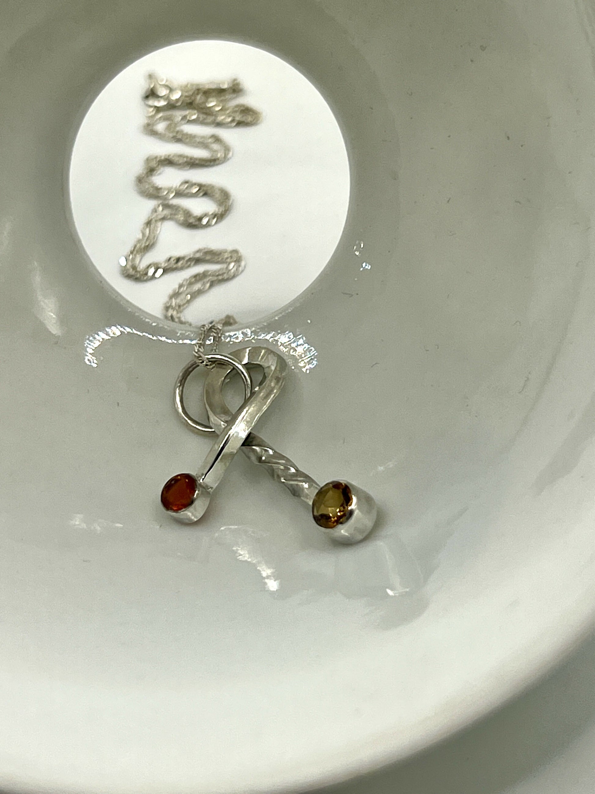 Citrine & Carnelian pendant by By Glorya - Bare Fashion
