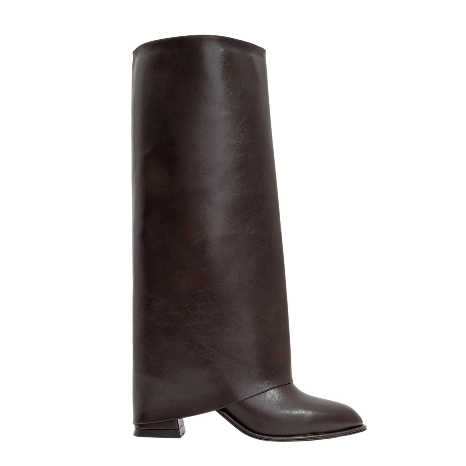 Maybe Brown Chunky Heel Boot (Women) by Prologue Shoes - Bare Fashion