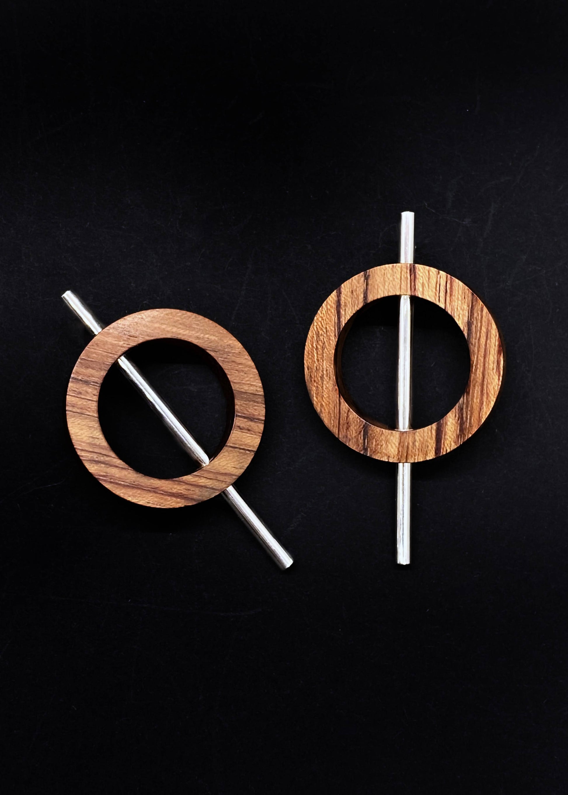 Iris Circle and Tube Earrings by Silverwood® jewellery - Bare Fashion