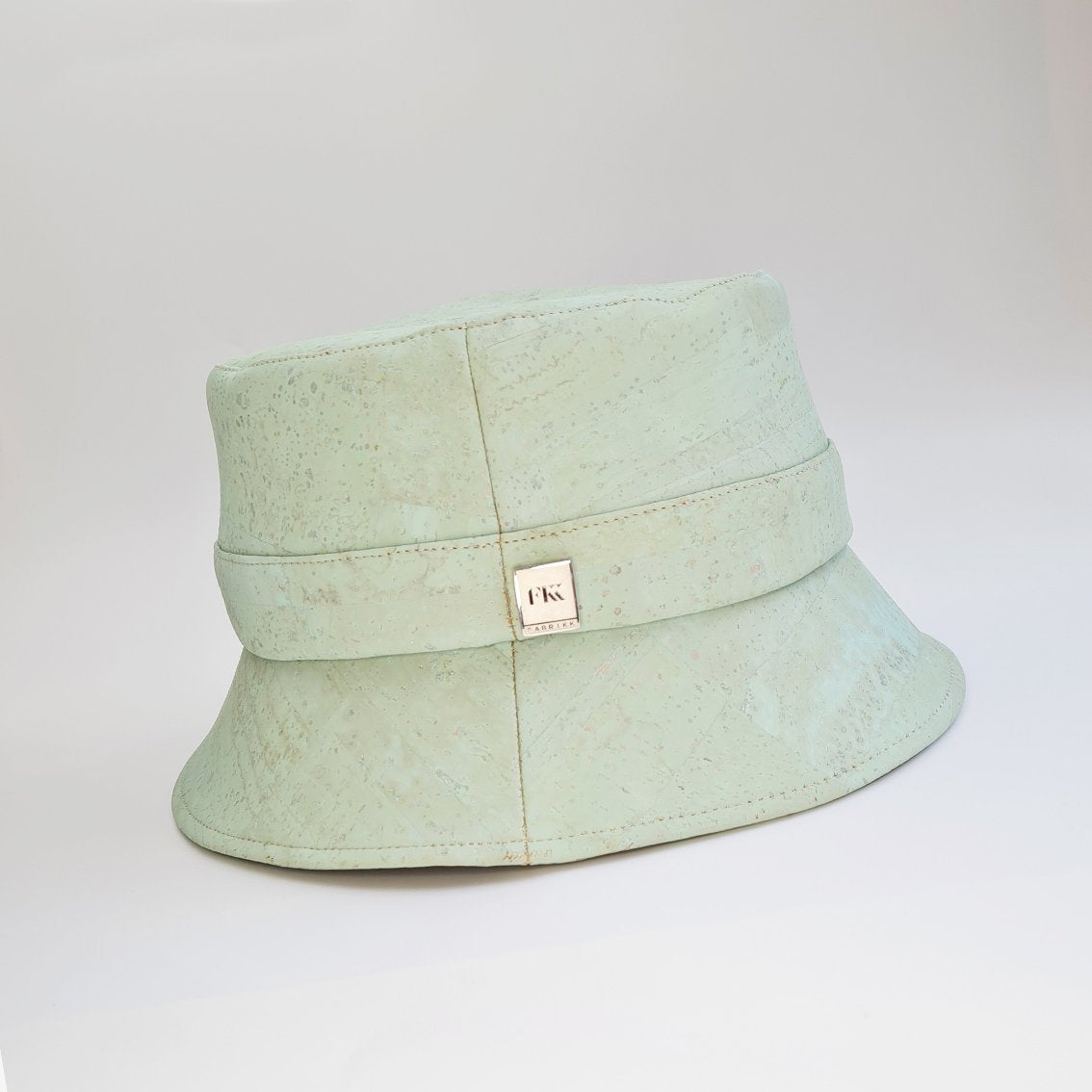 FABRIKK Montecristo Eco Cork Bucket Hat | Mint Green | Vegan Hat by FABRIKK - Bare Fashion