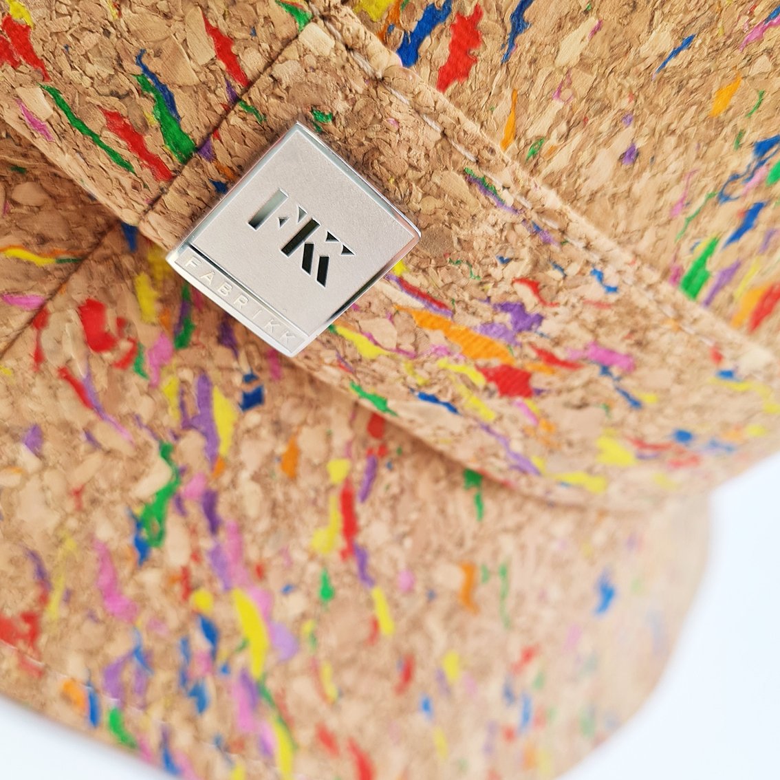 FABRIKK Montecristo Eco Cork Bucket Hat | Natural Rainbow Fleck | Vegan Hat by FABRIKK - Bare Fashion