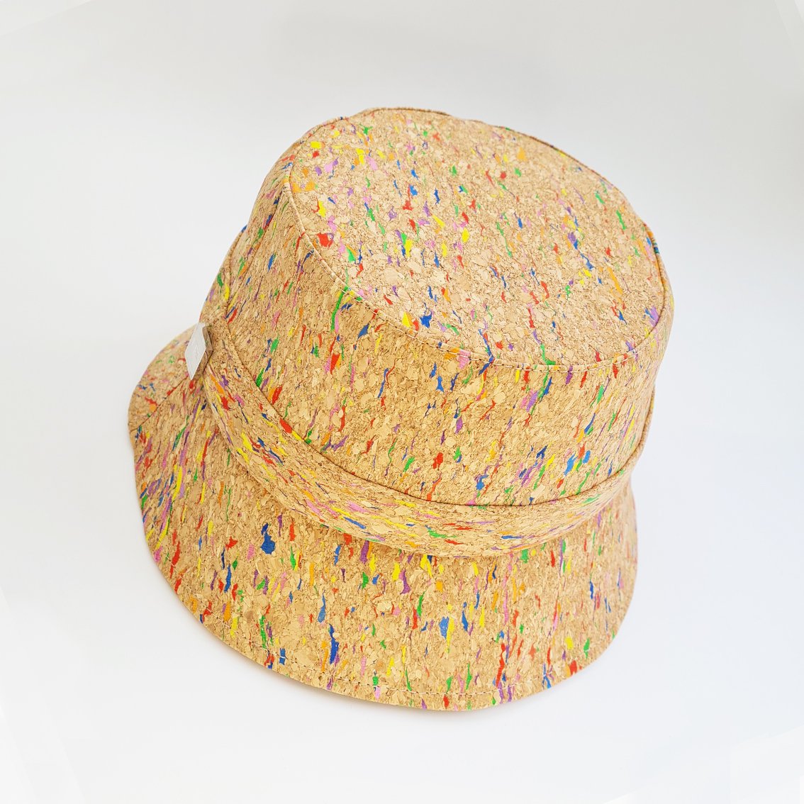 FABRIKK Montecristo Eco Cork Bucket Hat | Natural Rainbow Fleck | Vegan Hat by FABRIKK - Bare Fashion