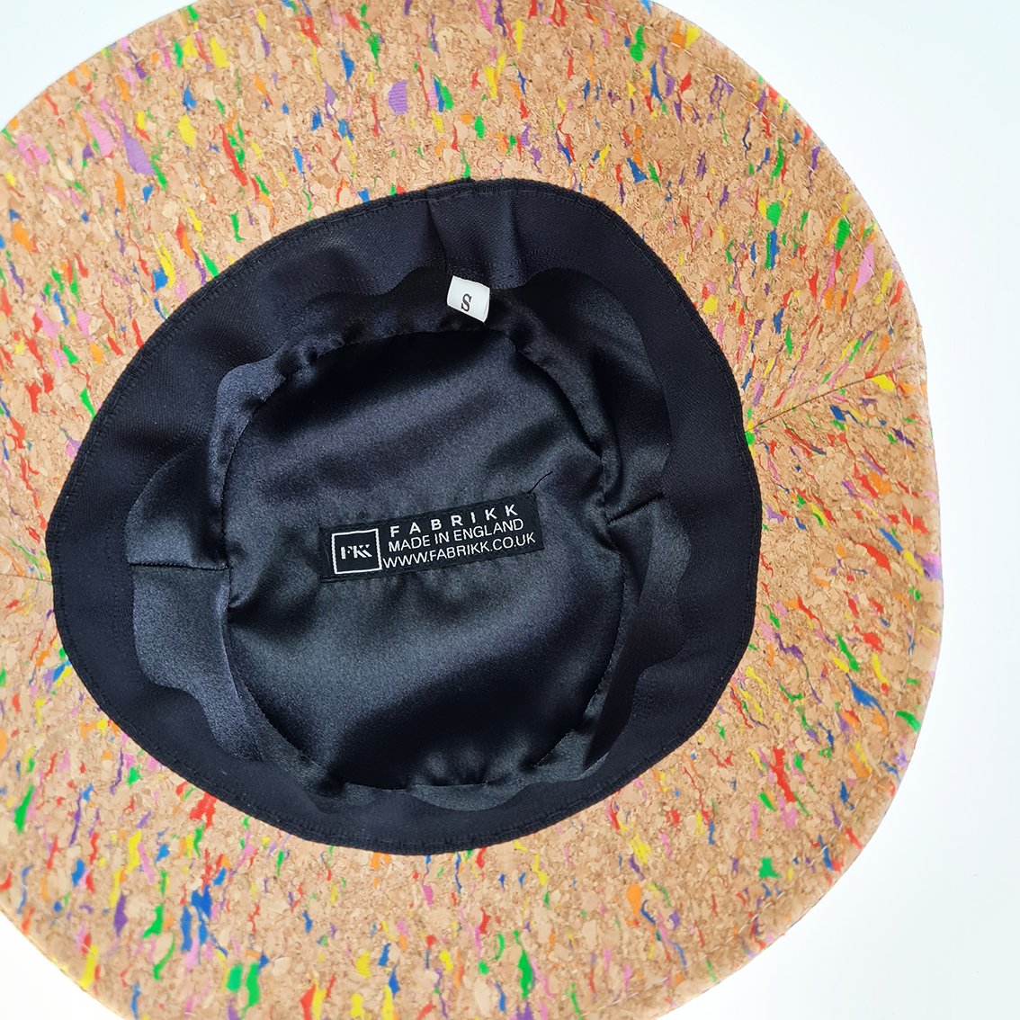 FABRIKK Montecristo Eco Cork Bucket Hat | Natural Rainbow Fleck | Vegan Hat by FABRIKK - Bare Fashion