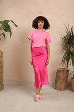 Load image into Gallery viewer, Pink Satin Skirt by Fika - Bare Fashion

