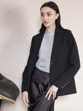 Load image into Gallery viewer, Black Relaxed Blazer by Fika - Bare Fashion
