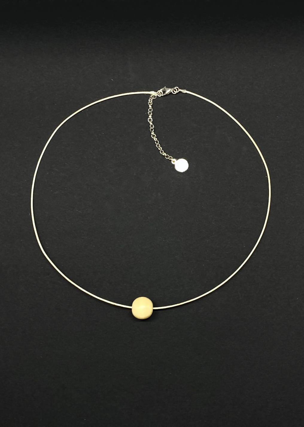 Lana Small Bead Cable Necklace - Light Wood by Silverwood® jewellery - Bare Fashion