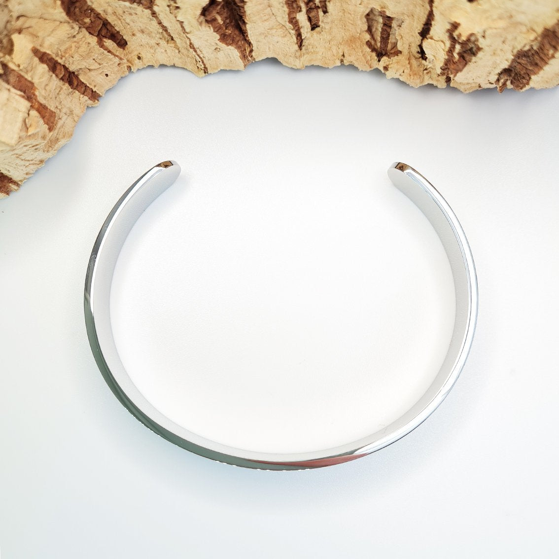 Mint Green Eco Cork Bangle by FABRIKK - Bare Fashion