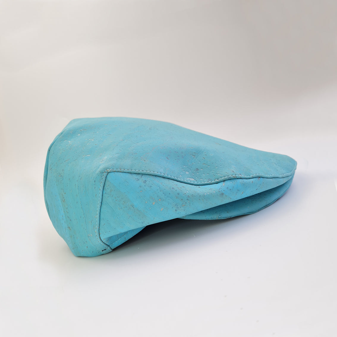 Fabrikk Cork Flat Cap | Bahama Blue | Vegan Leather by FABRIKK - Bare Fashion