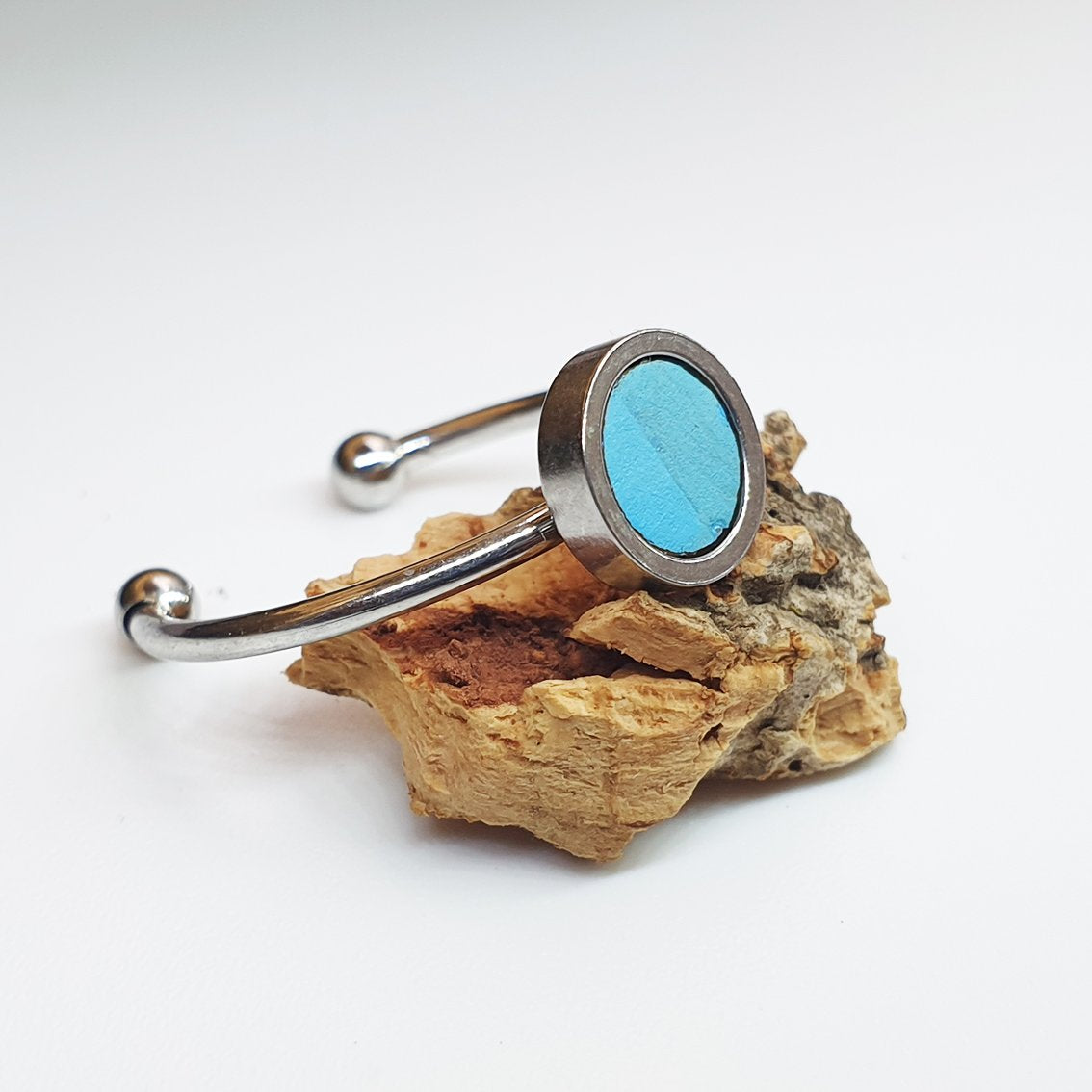 Fabrikk 1 Planet Stacking Ring Set | Small-Medium-Large | Bahama Blue | Vegan Leather by FABRIKK - Bare Fashion