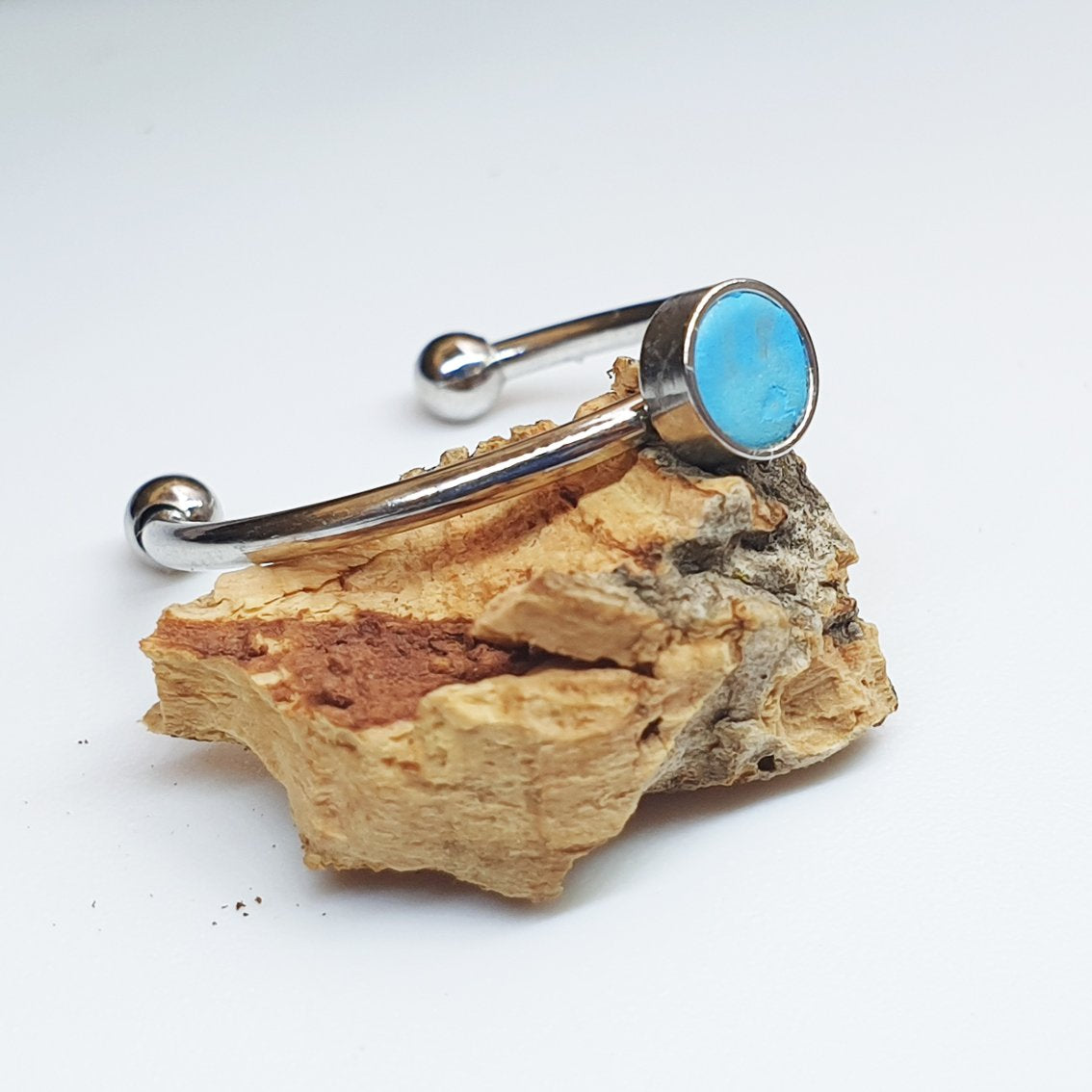 Fabrikk 1 Planet Stacking Ring Set | Small-Medium-Large | Bahama Blue | Vegan Leather by FABRIKK - Bare Fashion