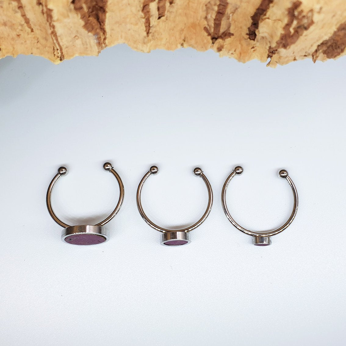 Fabrikk 1 Planet Stacking Ring Set | Small-Medium-Large | Purple Music | Vegan Leather by FABRIKK - Bare Fashion