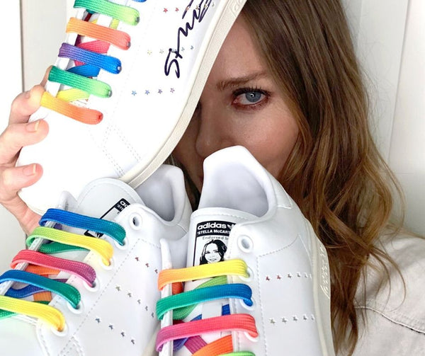 wees stil opvolger Voorstad Stella McCartney partners with Adidas to release rainbow vegan shoes – Bare  Fashion