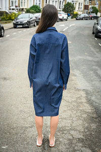 catalpa denim shirt dress by Mariañes - Bare Fashion