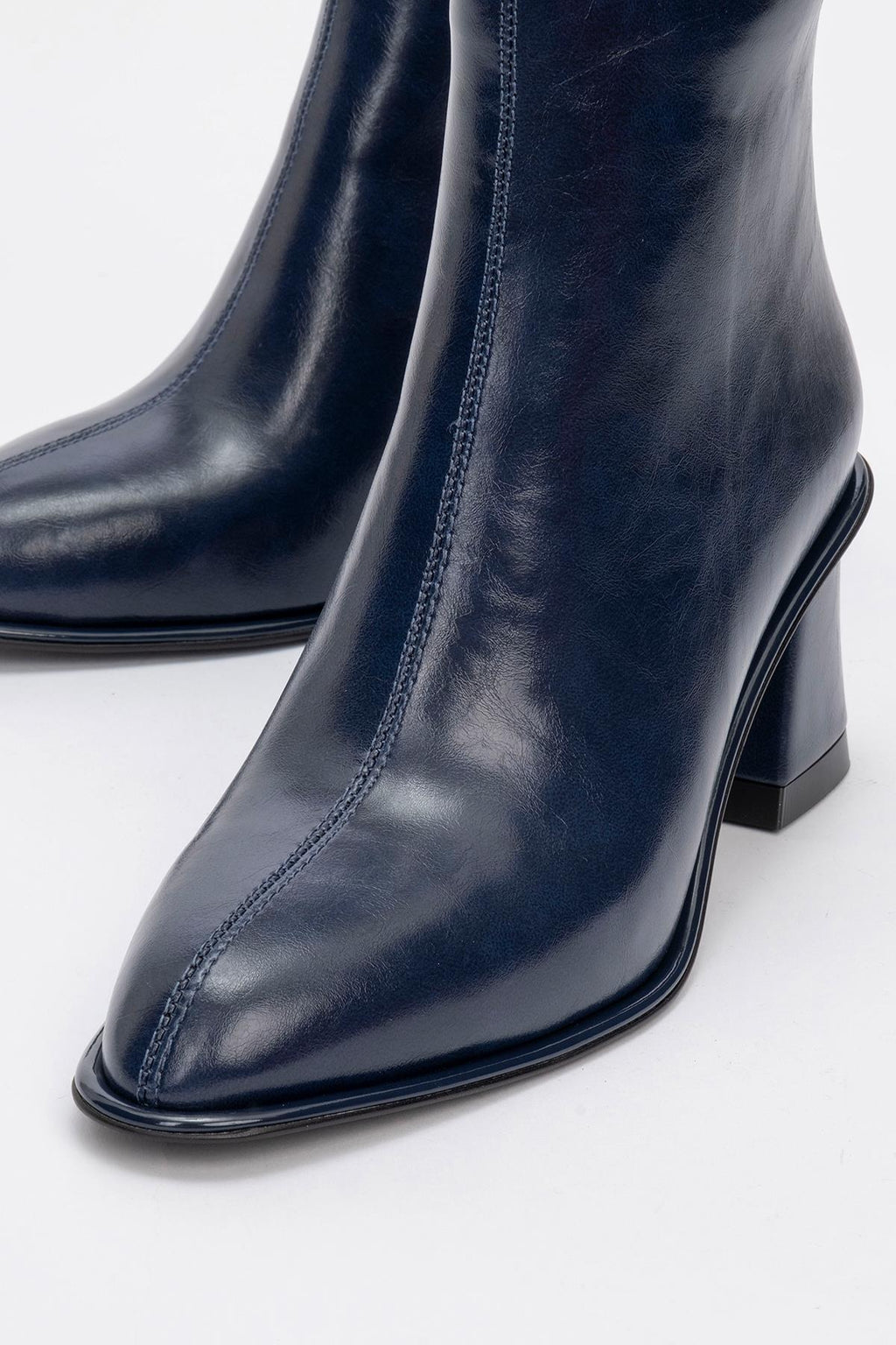 Maura Block Heel Boot Navy