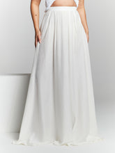 Load image into Gallery viewer, Ivory Pleated Flared Maxi Skirt by InFlair - Bare Fashion
