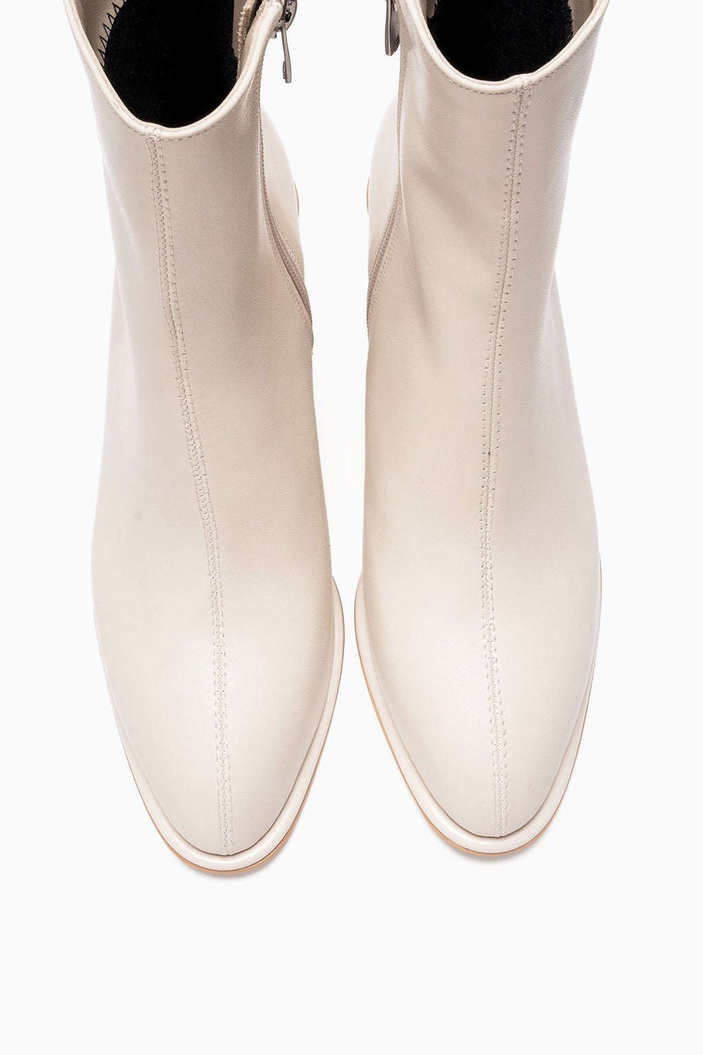 Maura Block Heel Boot Off-White