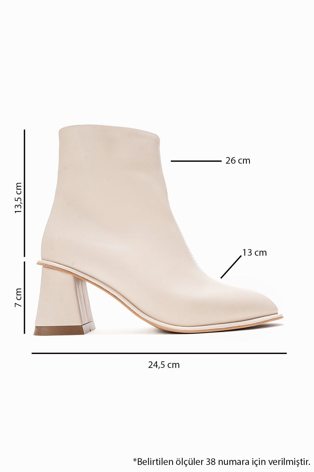 Maura Block Heel Boot Off-White