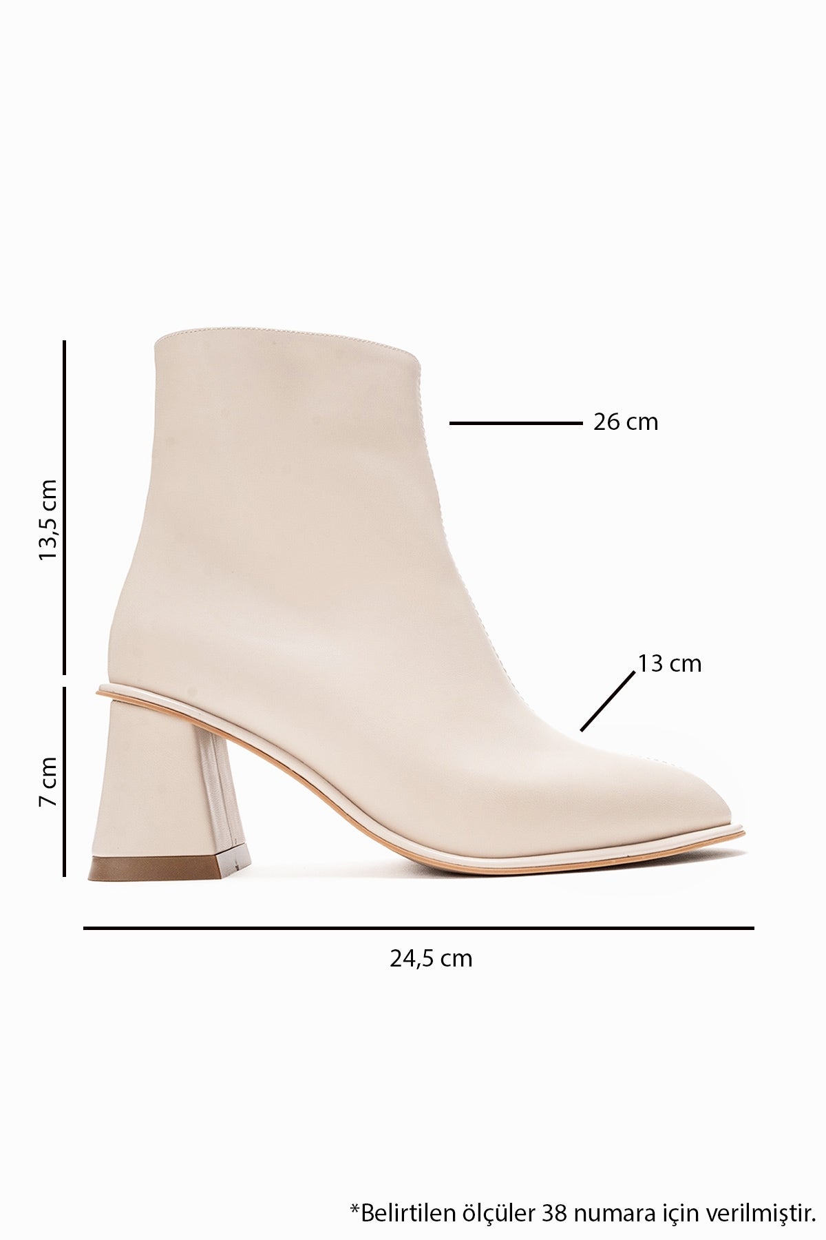 Maura Block Heel Boot Off-White