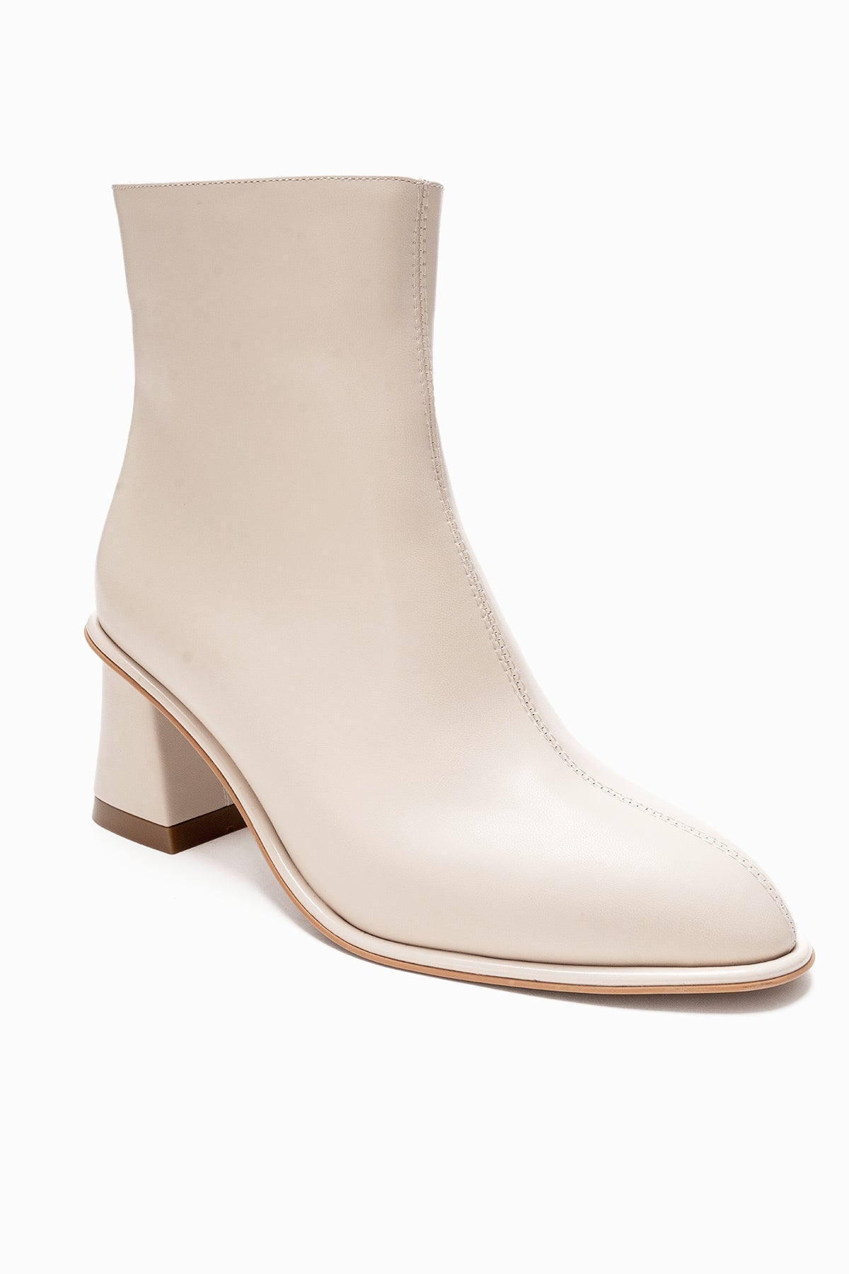 Maura Block Heel Boot Off-White