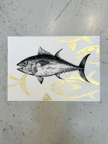 BLUEFIN TUNA - ORIGINAL DRAWING by Gungho London - Bare Fashion