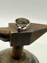 Load image into Gallery viewer, Amethyst &amp; Silver ring by By Glorya - Bare Fashion
