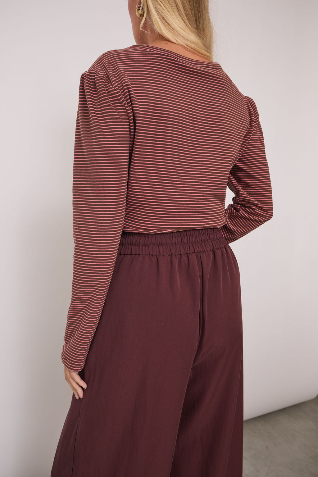 Ebba Brown Peached Trousers by Fika - Bare Fashion