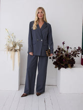 Load image into Gallery viewer, Lucia Premium Slate Wide Leg Comfort Trouser by Fika - Bare Fashion
