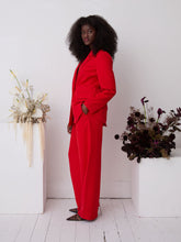 Load image into Gallery viewer, Lucia Premium Red Wide Leg Comfort Trouser by Fika - Bare Fashion
