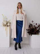 Myra Cream Oversized Teddy Coat by Fika - Bare Fashion