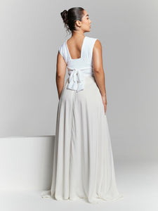 Isla Recycled Ivory Multiway Wrap Tie Top by InFlair - Bare Fashion