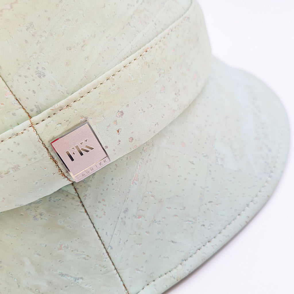 FABRIKK Montecristo Eco Cork Bucket Hat | Mint Green | Vegan Hat by FABRIKK - Bare Fashion