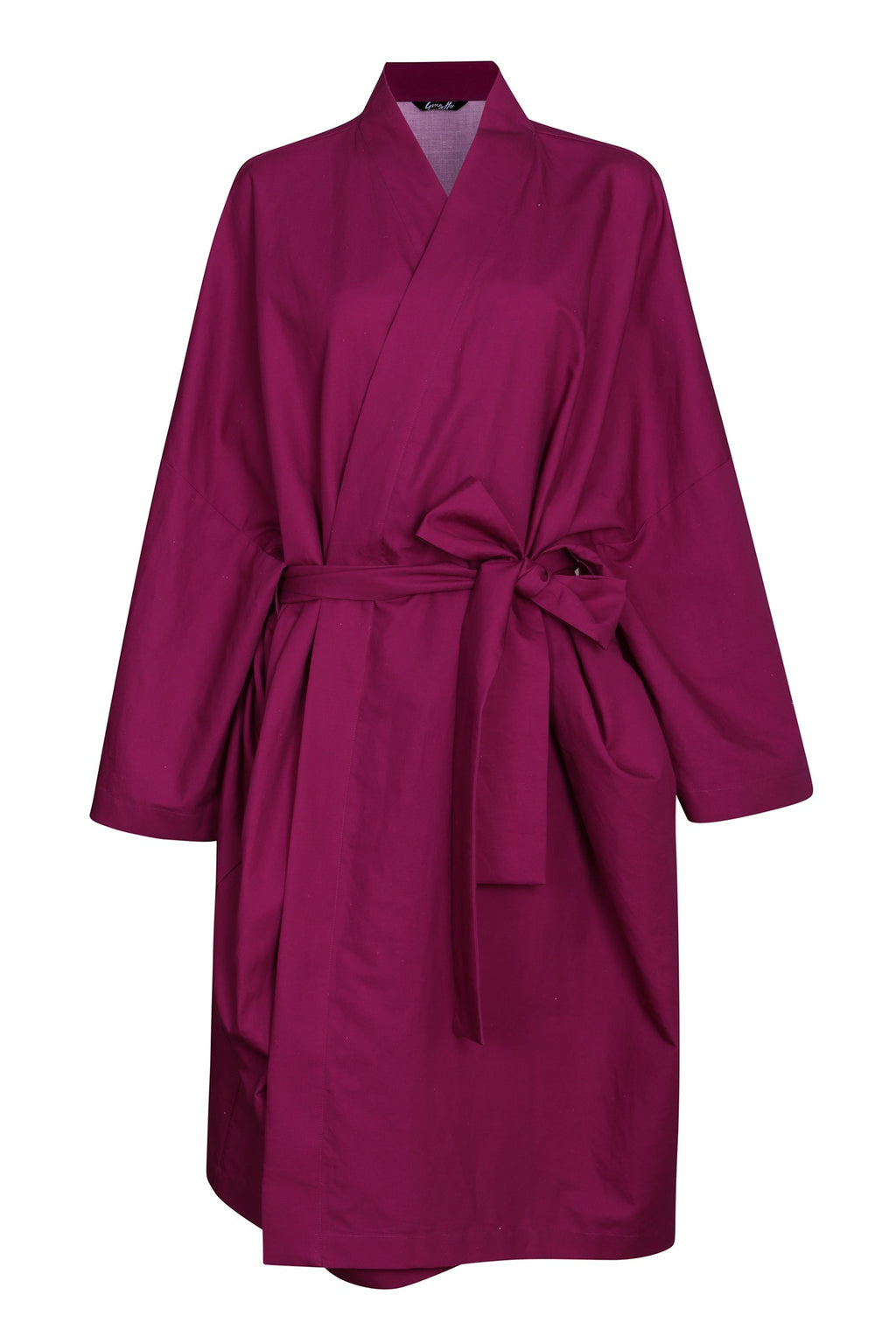 Magenta Robe in Organic Cotton / Hemp - SAMPLE by Gungho London - Bare Fashion
