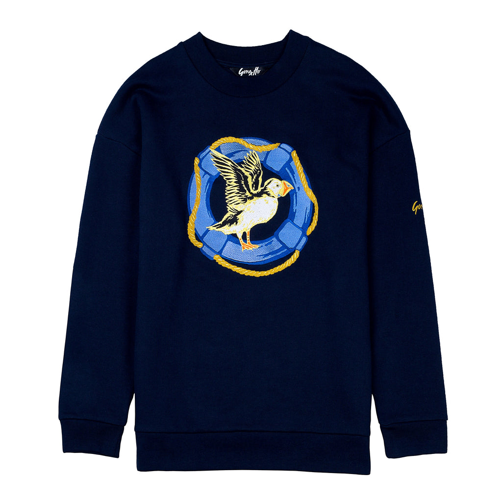 Puffin Embroidered Sweatshirt SAMPLE by Gungho London - Bare Fashion