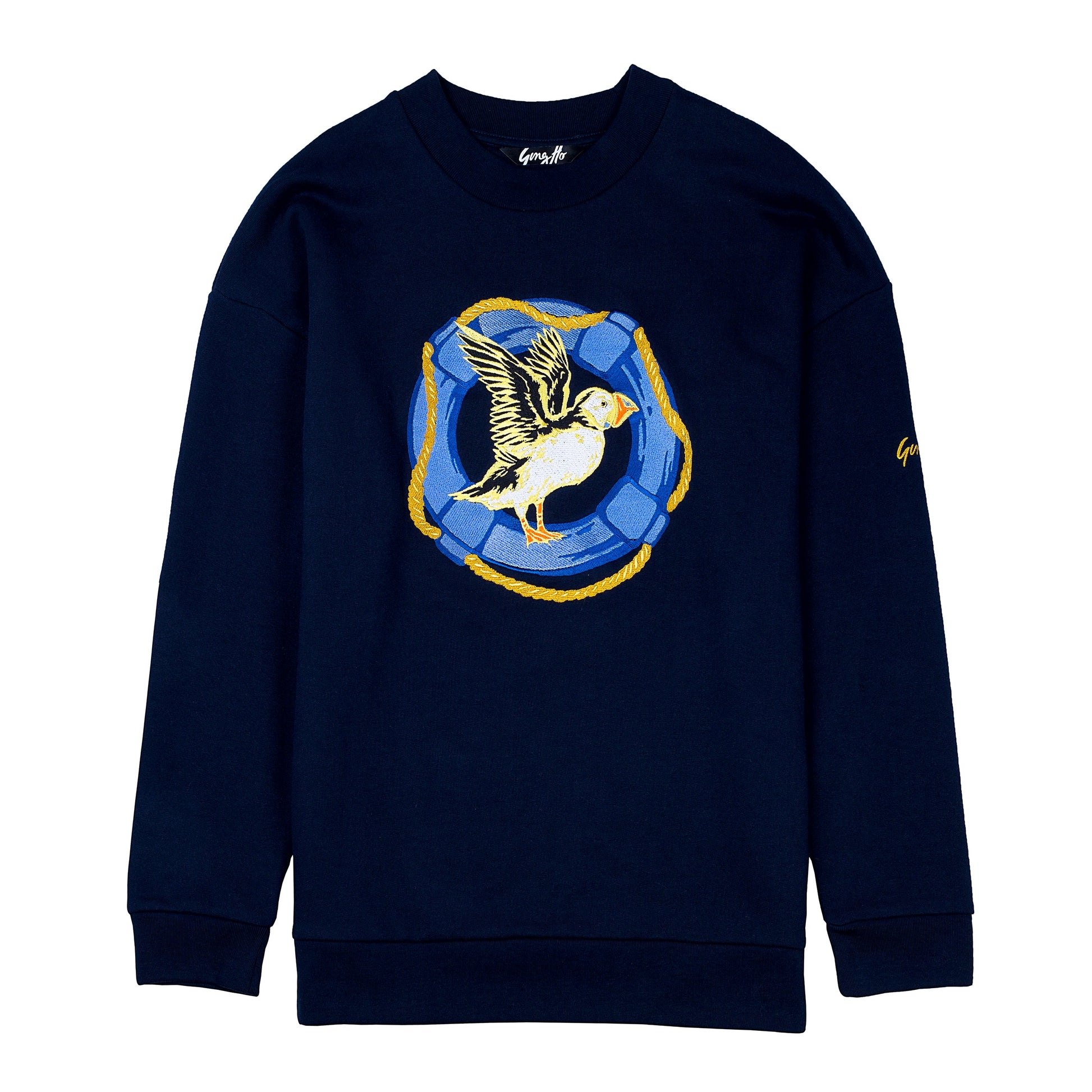 Puffin Embroidered Sweatshirt SAMPLE by Gungho London - Bare Fashion