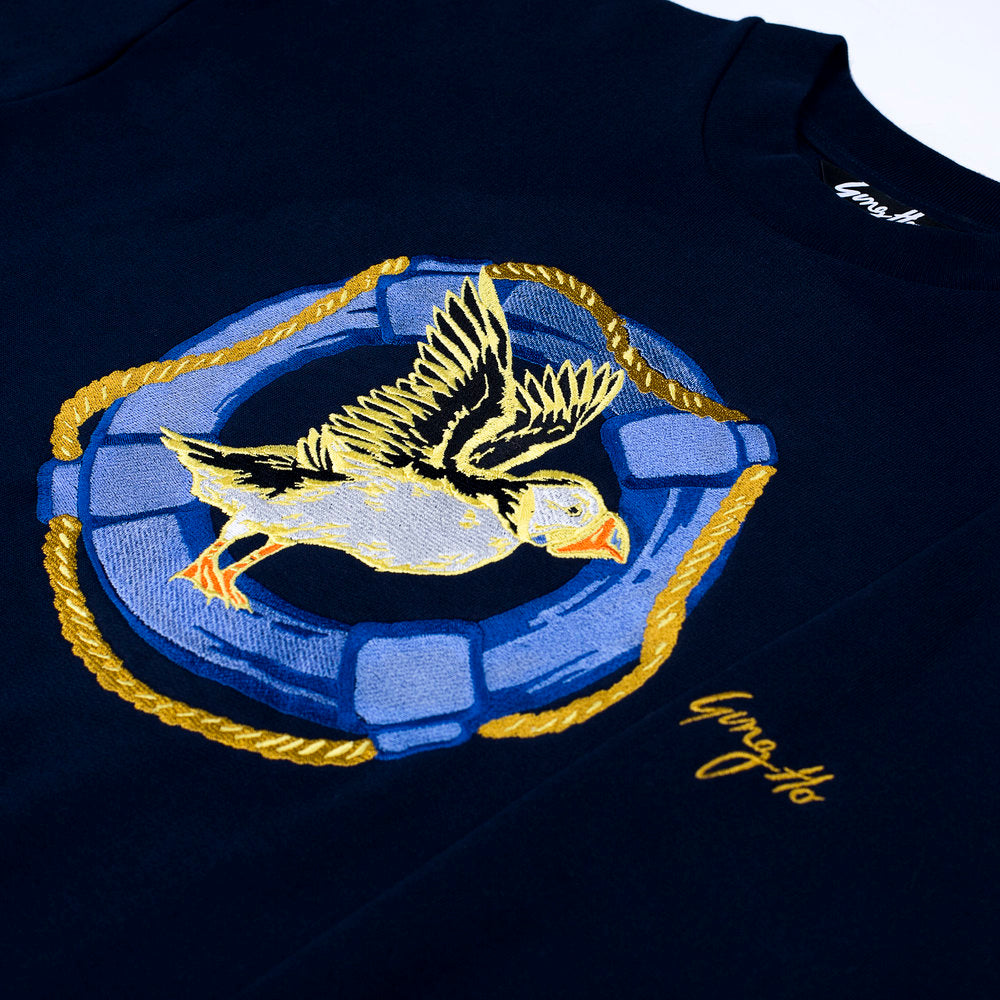 Puffin Embroidered Sweatshirt SAMPLE by Gungho London - Bare Fashion