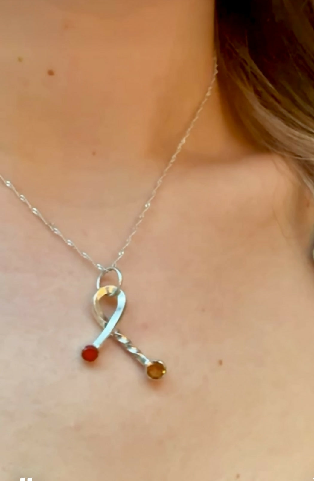 Citrine & Carnelian pendant by By Glorya - Bare Fashion