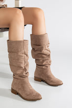 Load image into Gallery viewer, Maribel - Dark Beige Suede Slouchy Boots by Prologue Shoes - Bare Fashion
