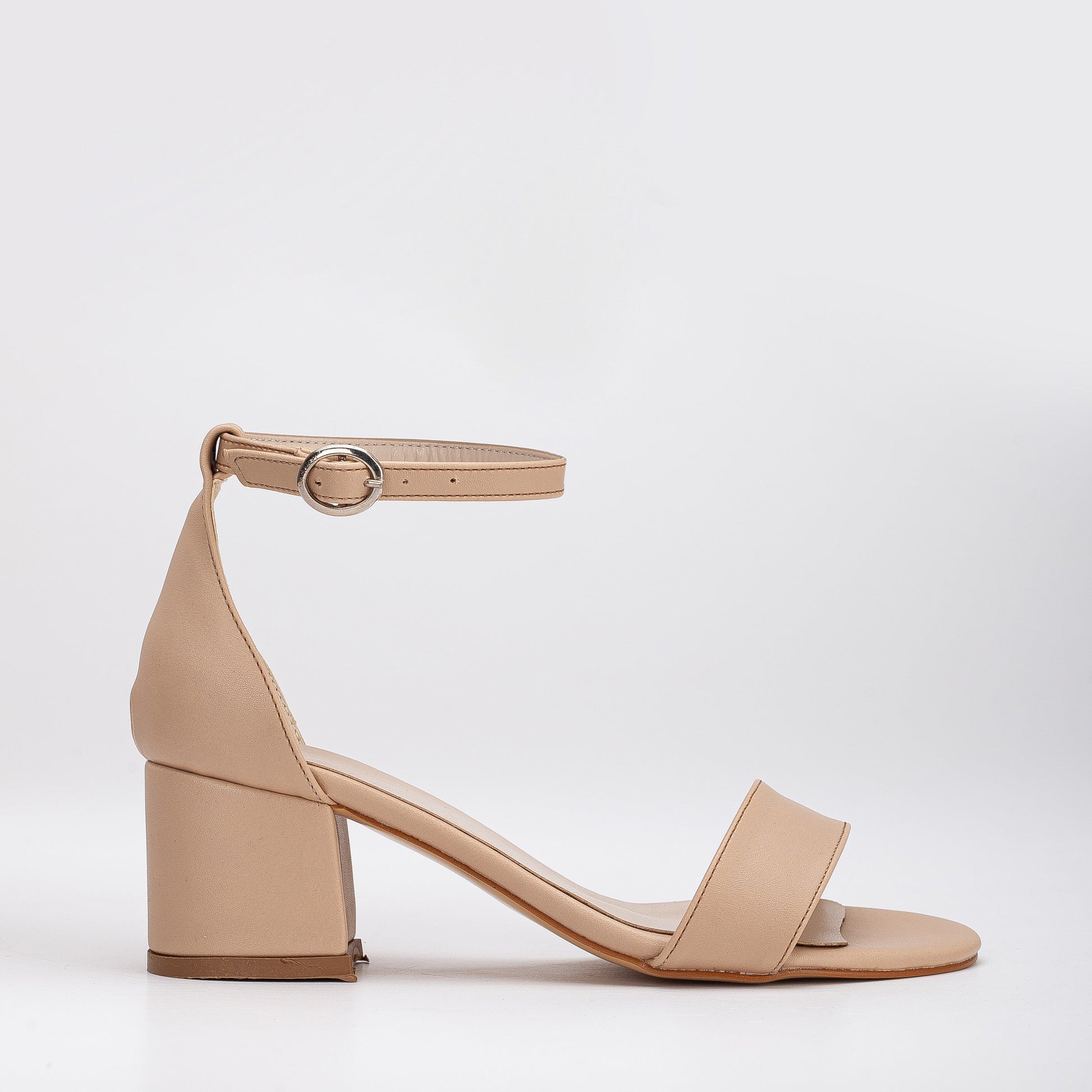 Ella - Beige Low Heels by Prologue Shoes - Bare Fashion