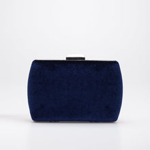 Load image into Gallery viewer, Francisca - Blue Velvet Clutch by Prologue Shoes - Bare Fashion
