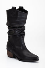 Load image into Gallery viewer, Bonnie - Black Slouch Western Boots by Prologue Shoes - Bare Fashion
