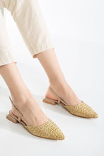 Load image into Gallery viewer, Riley - Beige Woven Slingback Flats by Prologue Shoes - Bare Fashion
