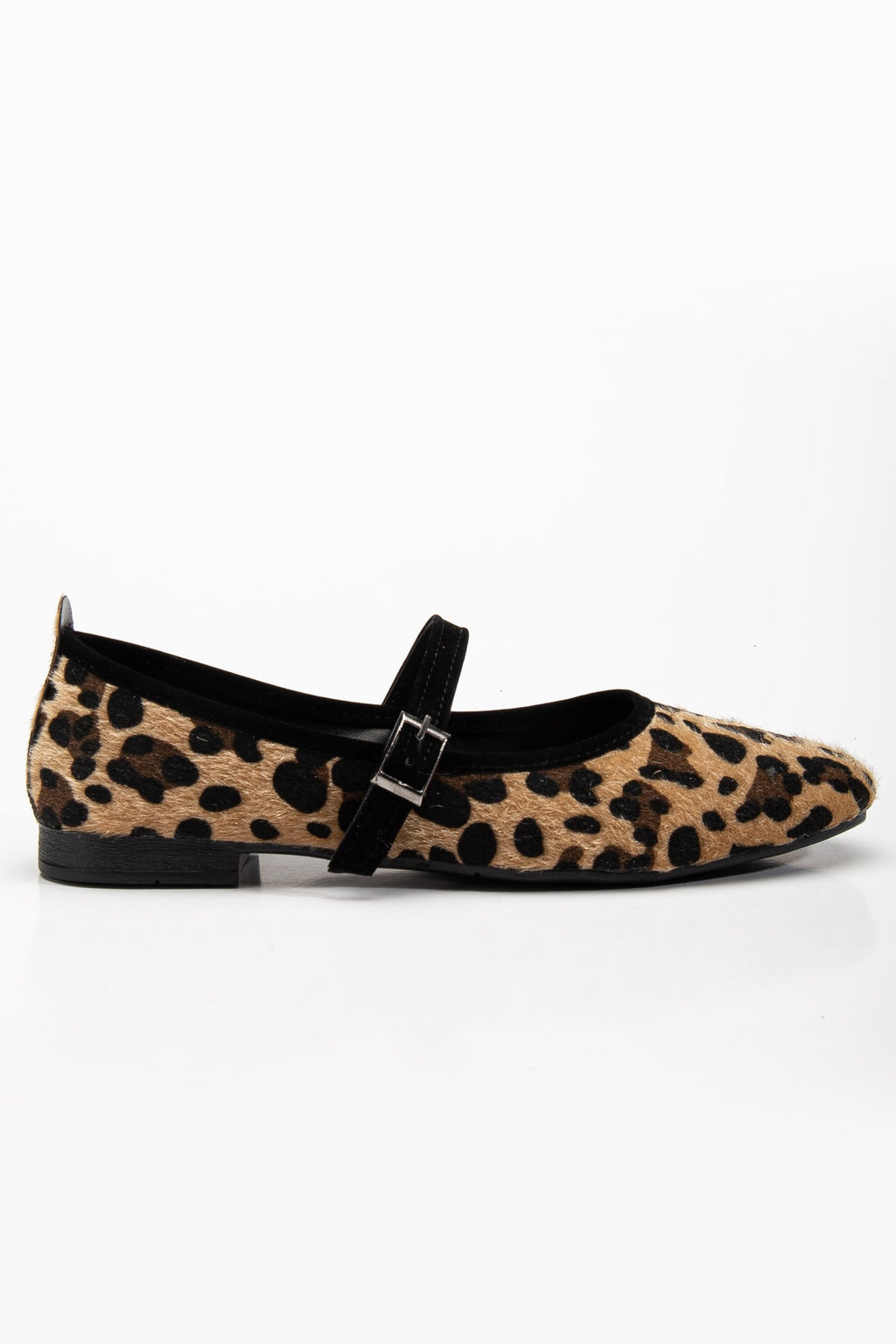 Emilie - Leopard Suede Mary Jane Flats by Prologue Shoes - Bare Fashion
