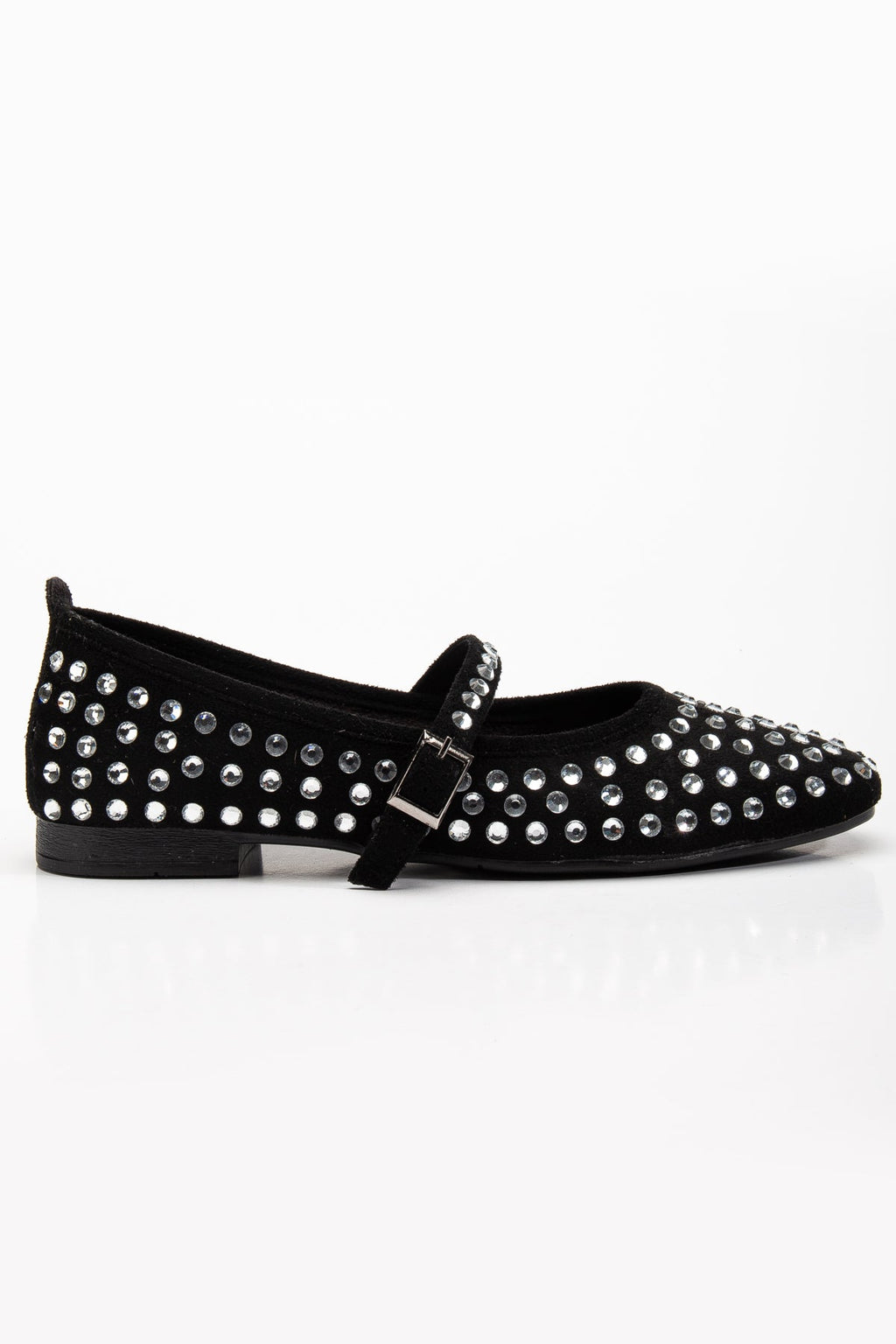 Emilie - Studded Crystal Mary Jane Flats by Prologue Shoes - Bare Fashion