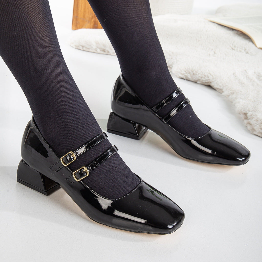 Lizbeth - Black Mary Jane Shoes by Prologue Shoes - Bare Fashion